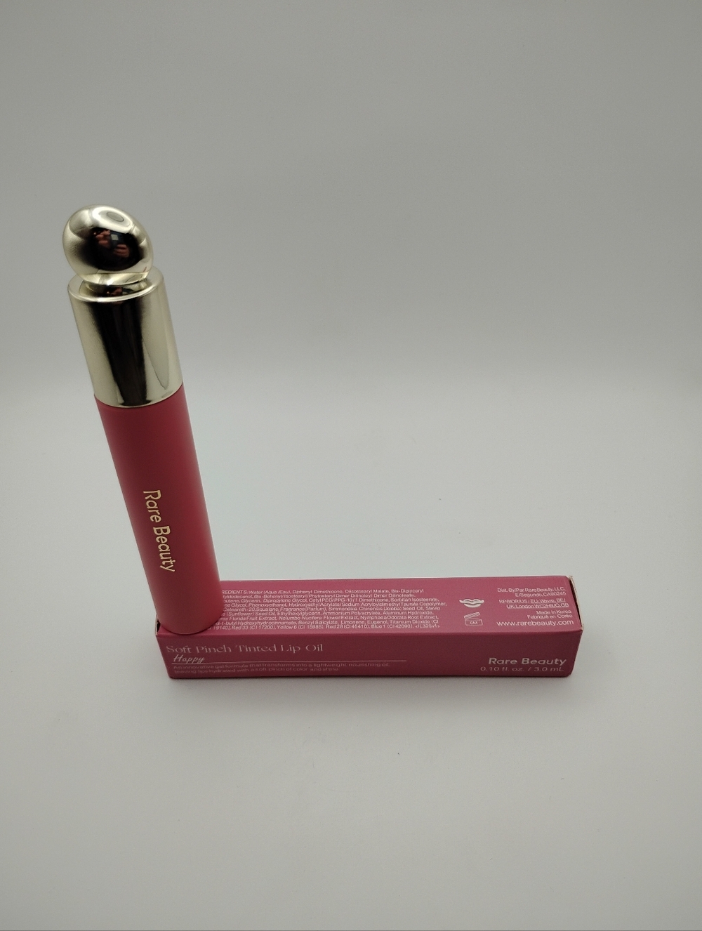 Rare Beauty Lip Pinch Tinted Lip Oil In Happy BNIB - Picture 3 of 4